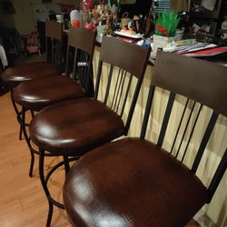 5 Bar Stools Chairs Barstools 31"