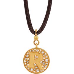 PASQUALE BRUNI PROFONDO AMORE 18K YELLOW GOLD DIAMOND 0.06CT AND TOPAZ PENDANT
