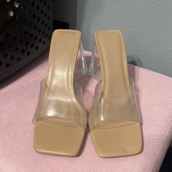 Clear Wide Fit Heels 
