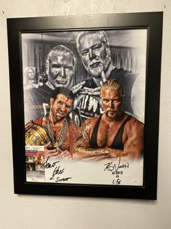 Scott Hall And Kevin Nash Autographed Art NWO