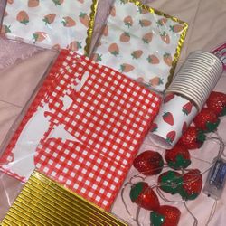 Strawberry Theme Party Supplies 