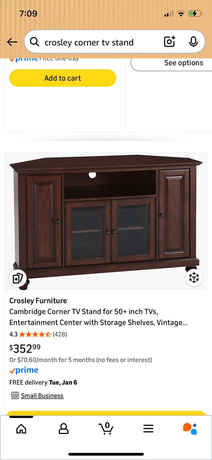 Crosley Corner Entertainment Center