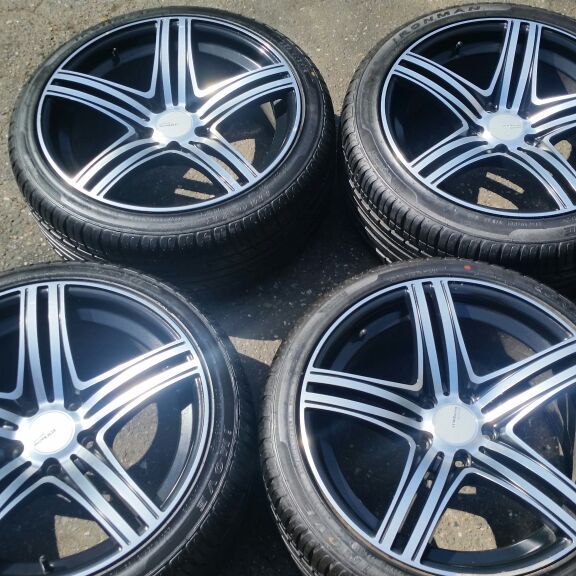 18" STW Racing Wheels with new low profile tires.