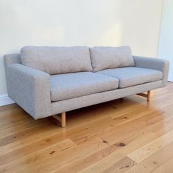 West Elm Eddy Gray Sofa 82" - Free Delivery