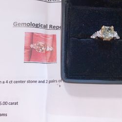 5ct 14k Gold Diamond Ring