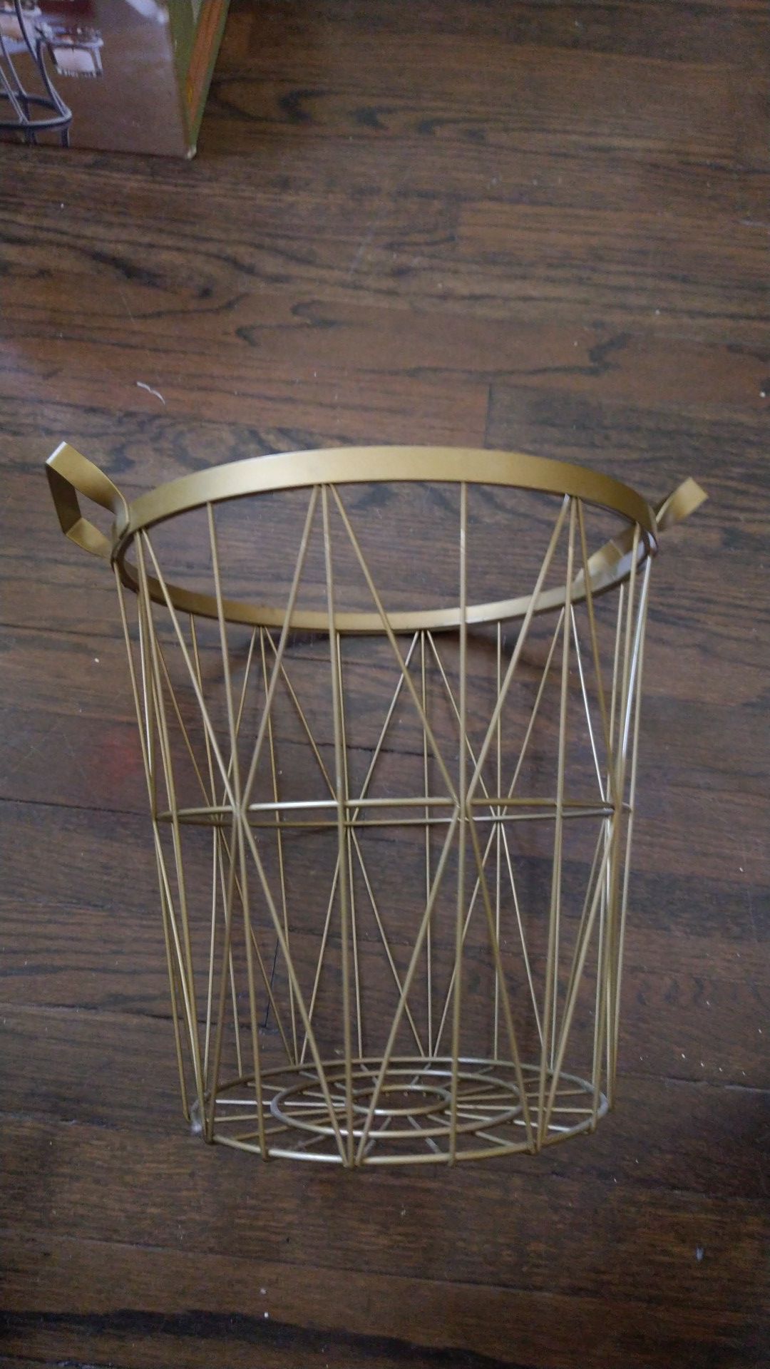 Metal decorative basket