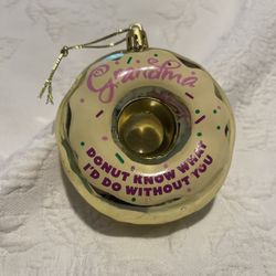 NIB Grandma Donut Plastic Ornament