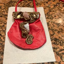 1980s signed Brazilian purse with real stones very popular in the 80s/90s Boho vintage exotic signed