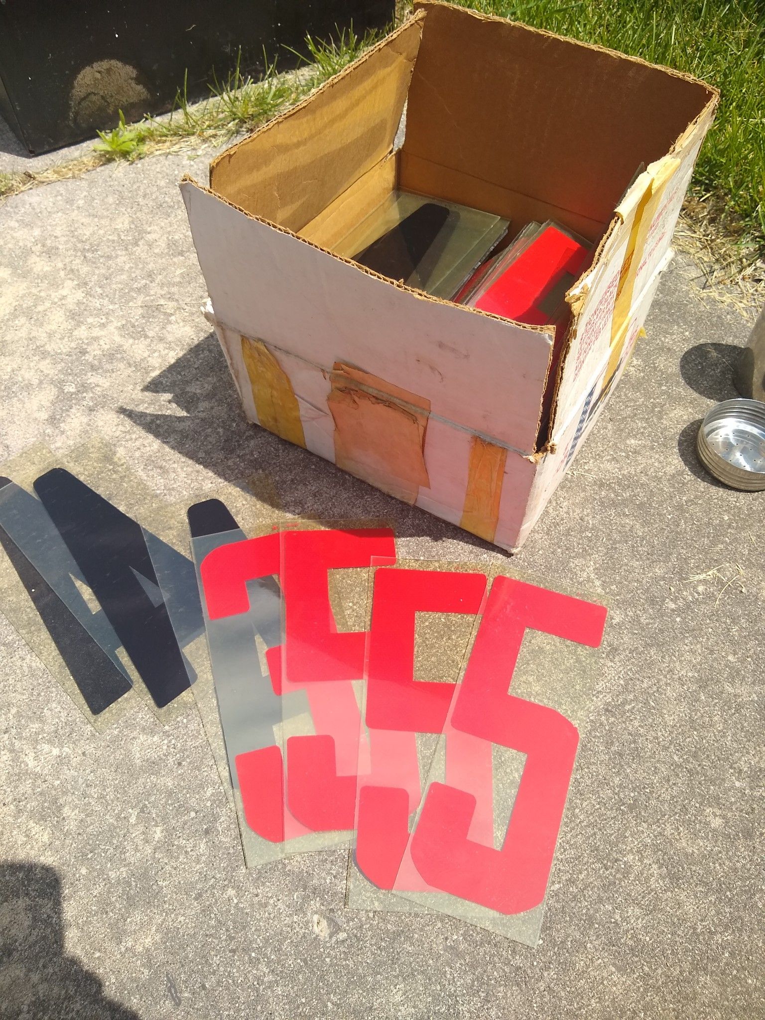 Box of 9" Plexiglass Letters for Sign