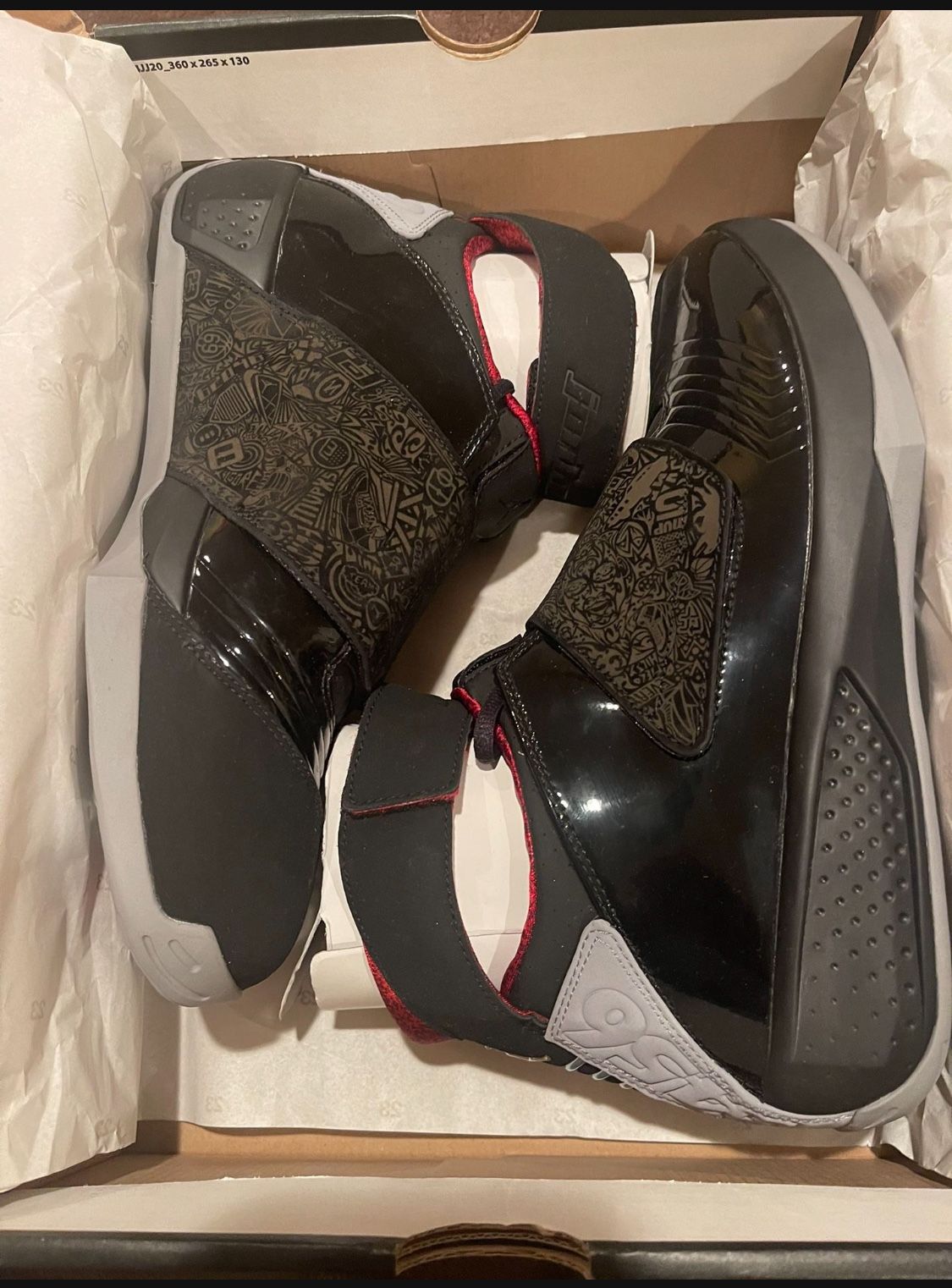 Air Jordan 20 Retro Black/Stealth-Varsity Red (Dead Stock) 2015