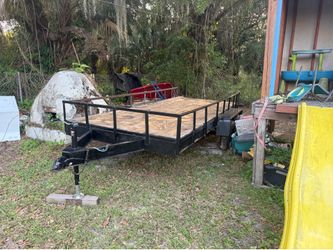 Custom built double axle utility trailer