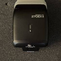 External Flash Unit; Speedlite 270EX II W/ Cap Cover And Pouch