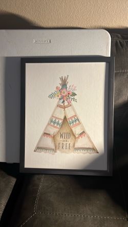 “Wild & Free” Teepee Wall Decor