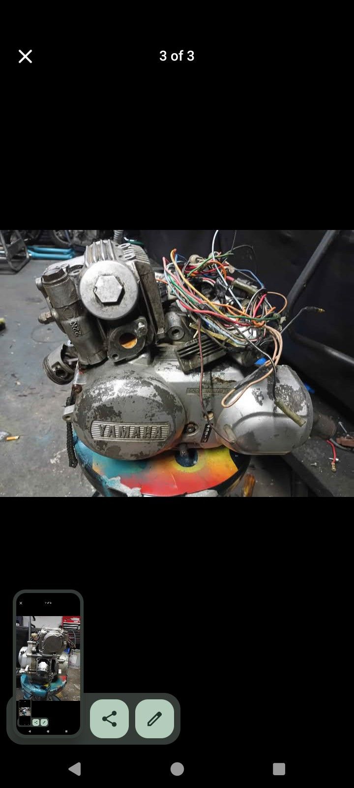 Yahama 80cc Side Shaft Motor