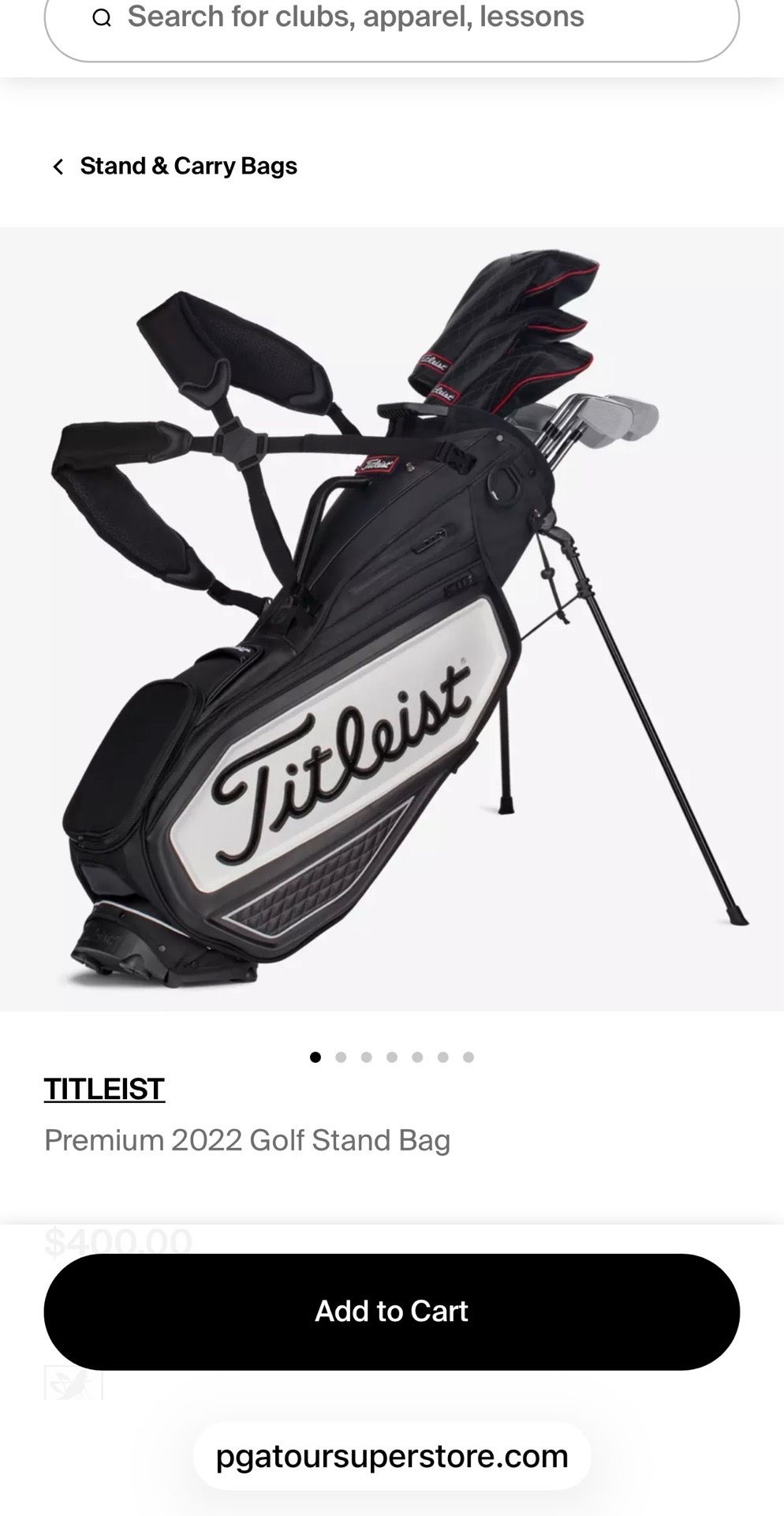 Titleist Golf bag