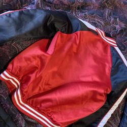 Red Blank Track Jacket 