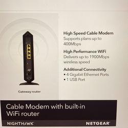 WiFi Cable Modem Router Combo (C700) from Comcast, Spectrum, Cox, more. Cash Only
