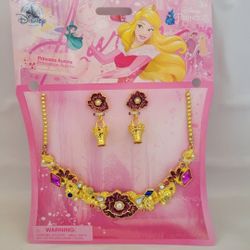 Disney Princess Aurora Jewelry Set For Kids Sleeping Beauty 
