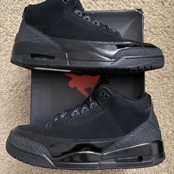 Size 13 (Pre owned, comes with original box) - 2025 Air Jordan 3 retro black cat