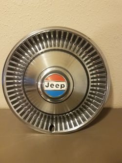 Vintage Jeep CJ series 15 inch hubcap
