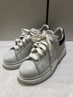 Alexander McQueen White and Black Kids' Sneakers