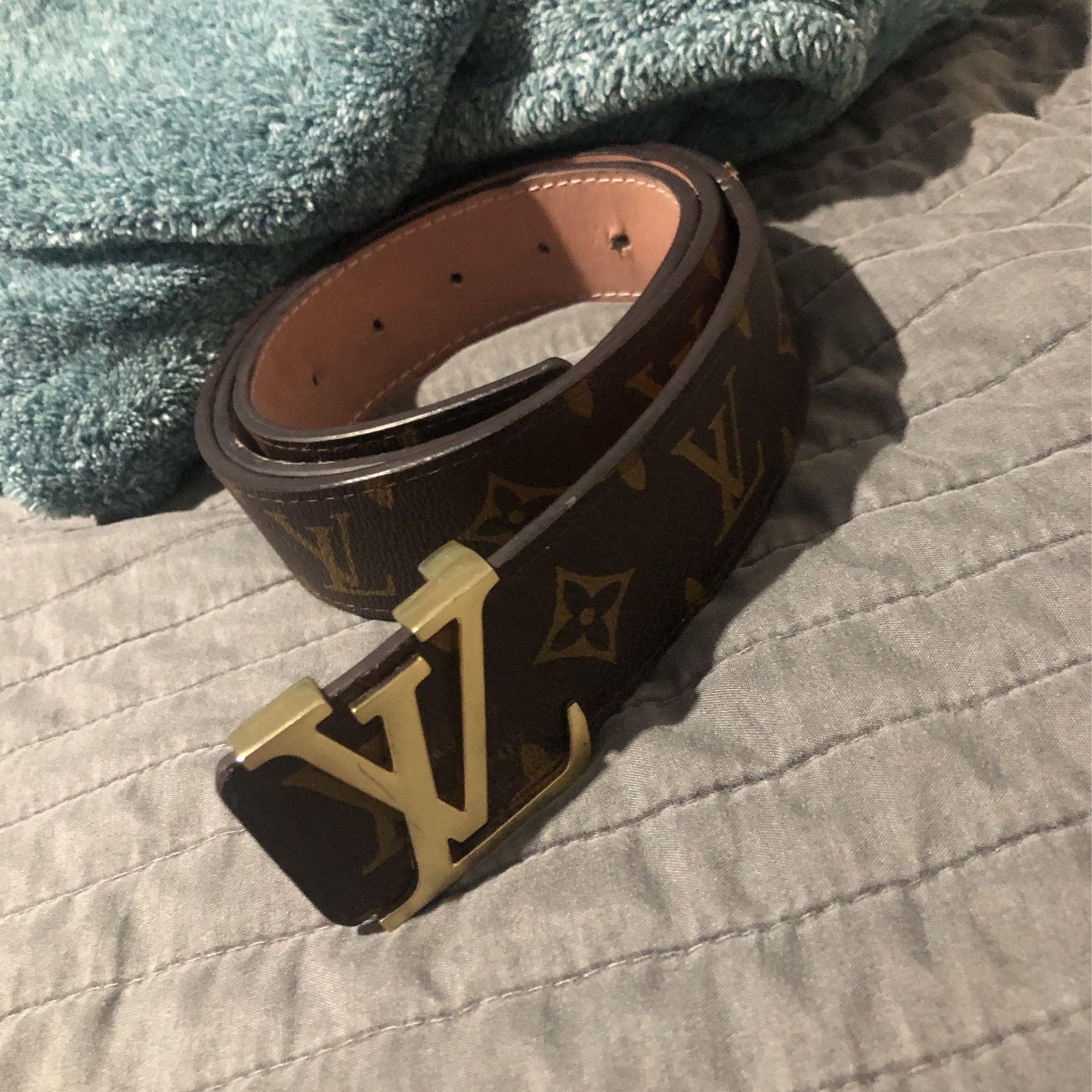 LOUIS VUITTON Micro Damier Ebene Initiales Belt