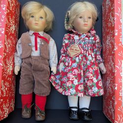 Kathe Kruse Dolls Jabian And Sabina 