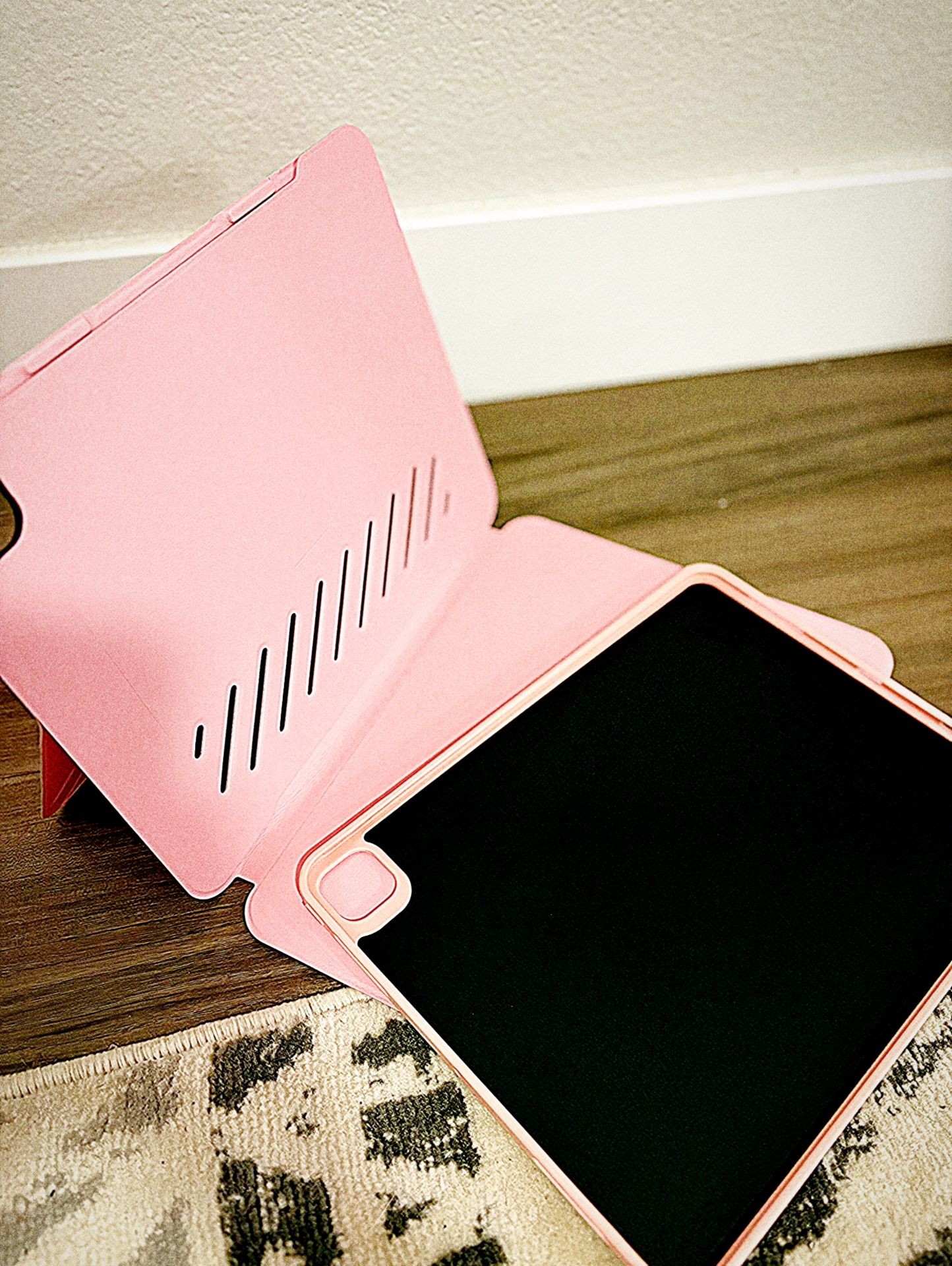 NEW! iPad Pro 13 Case Pink – Rotating Stand