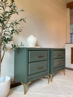 Refinished modern Nightstand Set