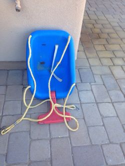 Infant swing for swing set. Needs one strap.