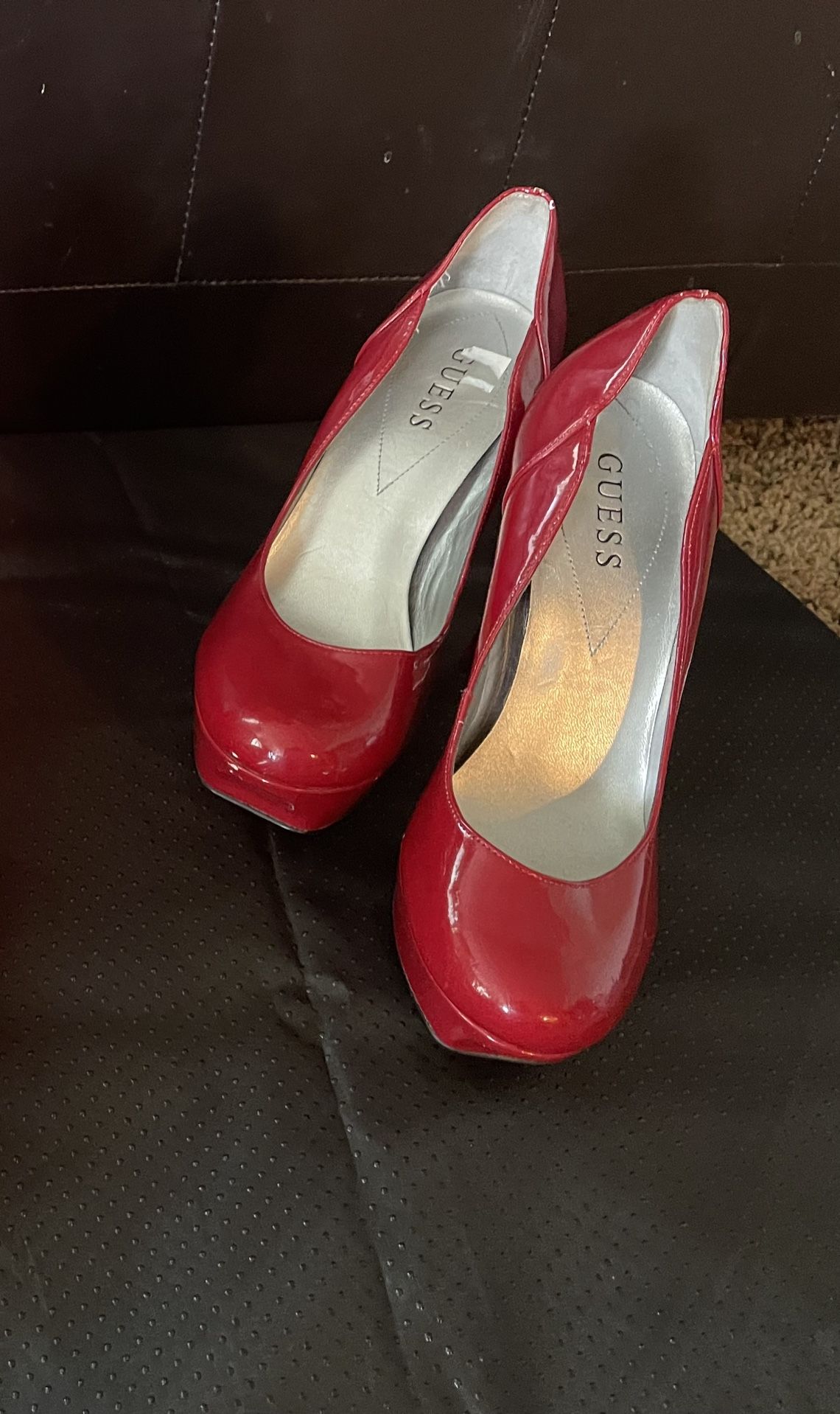 Red Guess Heels