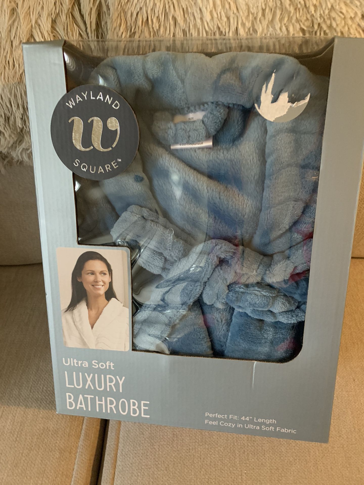 Ultra Soft Luxury Blue Bathrobe 