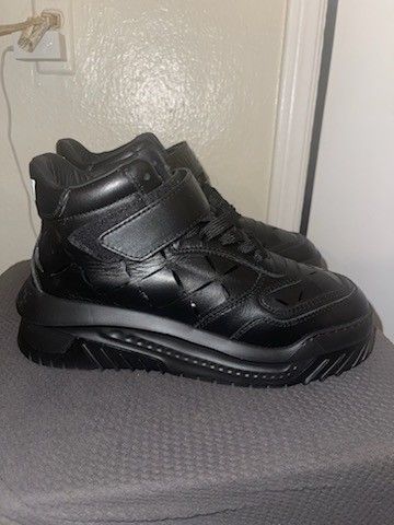 Versace Slashed Odissea Leather High Top Designer Sneaker