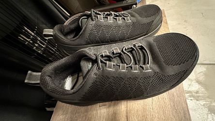 Orthofeet steel toe work shoes men 9 wide black