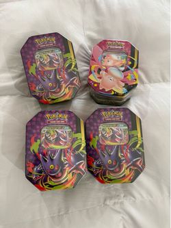 Pokemon Mega Moonlit Tins Sealed Lot - Mega Gengar ex & Mega Clefable ex