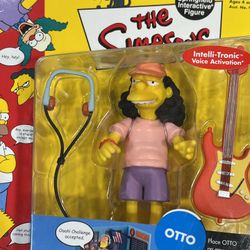 The Simpsons OTTO Action Figure MOC World Of Springfield Playmates 2000 NEW