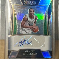2021-22 Grant Williams Select Basketball Autograph 