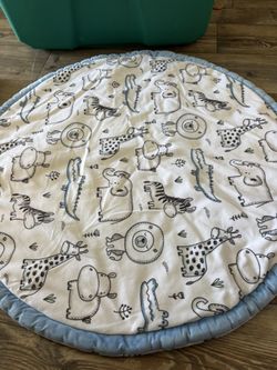 Soft Plush Safari Animal Play Mat 