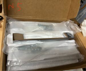 New Alzassbg 10 Pack Polished Chrome Cabinet Pulls, 5 Inch(128mm) Hole Centers
