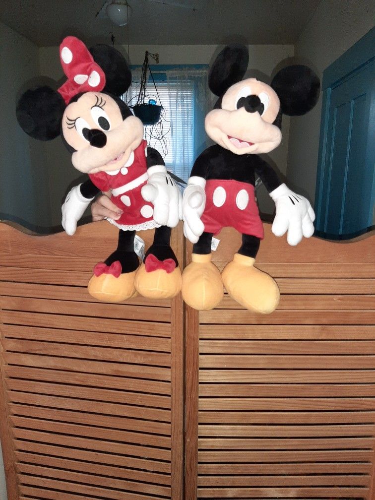Mickey And Minnie Stuffed Animals