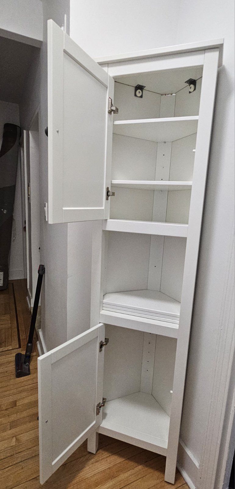 Ikea hemnes corner cabinet 20.5” x 14-5/8” x 78-3/8”