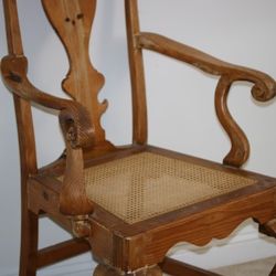 Rustic 1920s Chippendale Arm Chair – Sinatra Malibu Estate
