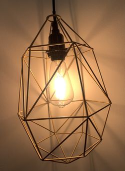 Hanging lamp, modern lamp, retro lamp with bulb