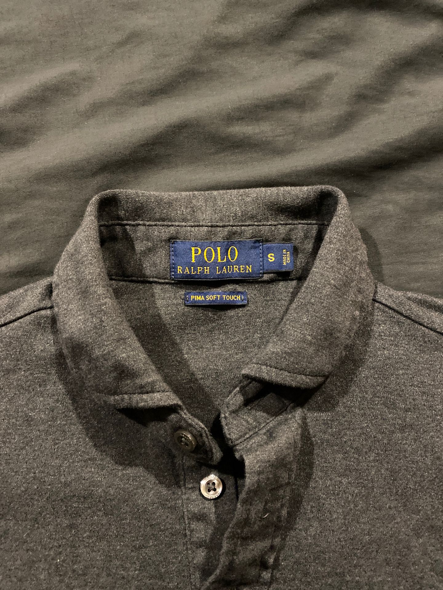 Polo Ralph Lauren Long sleeve polo Small dark gray