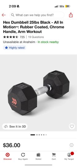 Dumbbells 25 pounds