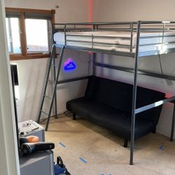 IKEA Twin Size Loft Bed With Mattress 