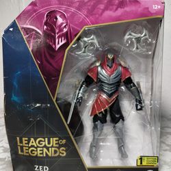 League of Legends Zed Collectible Figure The Champion Collection — Brand New 