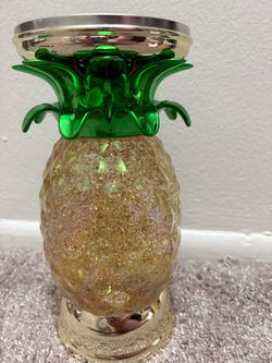 Bathroom & Body work candle holder Pineapple Glitter Piece