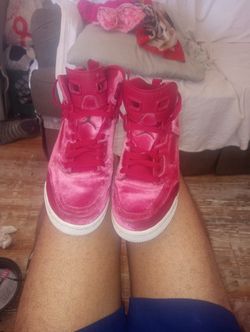 Jordan Retro Girl Spizike Velvet Nobble Red