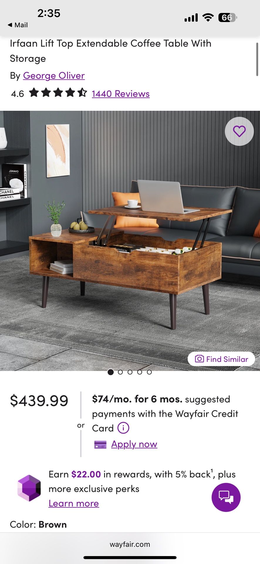 Wayfair Coffee Table